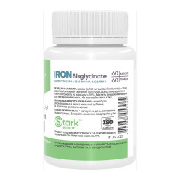 Iron Bisglycinate 36mg - 60 caps Stark Pharm