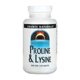 Proline & Lysine 550 mg - 120 tabs Source Naturals