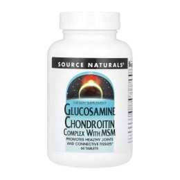 Glucosamine Chondroitin Complex with MSM - 60 tabs Source Naturals