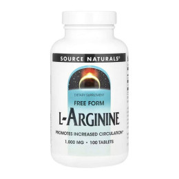 L-Arginine 1000 mg - 100 tabs Source Naturals