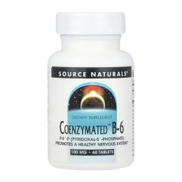 Coenzymated™ Vitamin B-6 100 mg - 60 tabs Source Naturals