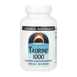 Taurine 1000™ 1000 mg - 60 caps Source Naturals