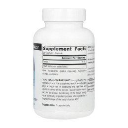 Taurine 1000™ 1000 mg - 60 caps Source Naturals