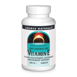 Vitamin E 400 IU D-Alpha Tocopherol - 100 tabs Source Naturals