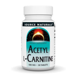 Acetyl L-Carnitine 500 mg - 30 tabs Source Naturals