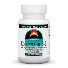 Coenzymated™ Vitamin B-6 25 mg - 60 lozenges Source Naturals