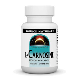 L-Carnosine 500 mg - 30 tabs Source Naturals