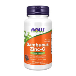 Sambucus Zinc-C - 60 lozenges Now Foods
