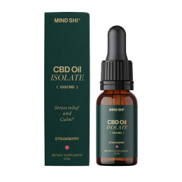 CBD Oil Isolate 1000 mg Strawberry - 10 ml Mind Shi