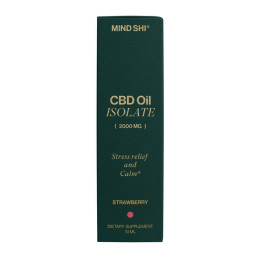 CBD Oil Isolate 2000 mg Strawberry - 10 ml Mind Shi