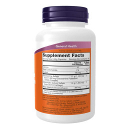 Glucosamine & Chondroitin with MSM - 180 vcaps Now Foods