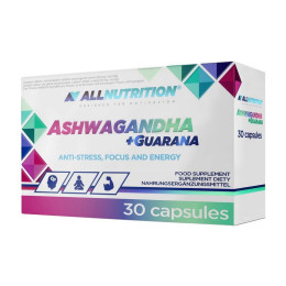 All Nutrition Ashwagandha + Guarana (30 caps)
