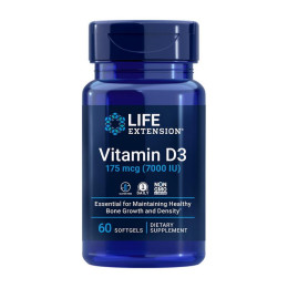 Life Extension Vitamin D3 175 mcg (7,000 IU) (60 softgels)