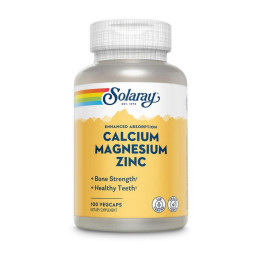 Solaray Calcium Magnesium Zinc (100 veg caps)