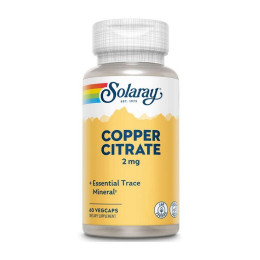 Solaray Copper Citrate 2 mg (60 veg caps)