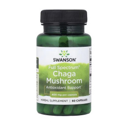 Swanson Chaga Mushroom 400 mg (60 caps)