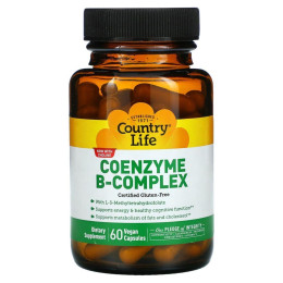 Коферментный B-комплекс Country Life (Coenzyme B complex) 60 веганские капсулы