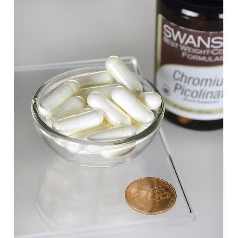 Пиколинат хрома, Chromium Picolinate - Featuring Chromax, Swanson, 200 мкг, 60 капсул