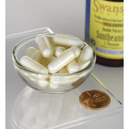 L-теанин - двойная сила, L-Theanine - Double Strength, Swanson, 200 мг 60 капсул