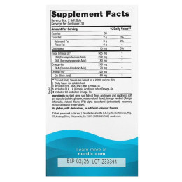 Омега 3-6-9 со вкусом лимона Nordic Naturals (Complete Omega) 60 капсул