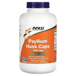 Шелуха подорожника Now Foods (Psyllium Husk) 500 мг 500 растительных капсул