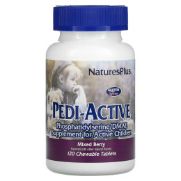 Pedi-Active, добавка для активных детей, со вкусом ягодной смеси, Nature's Plus, 120 жевательных таблеток
