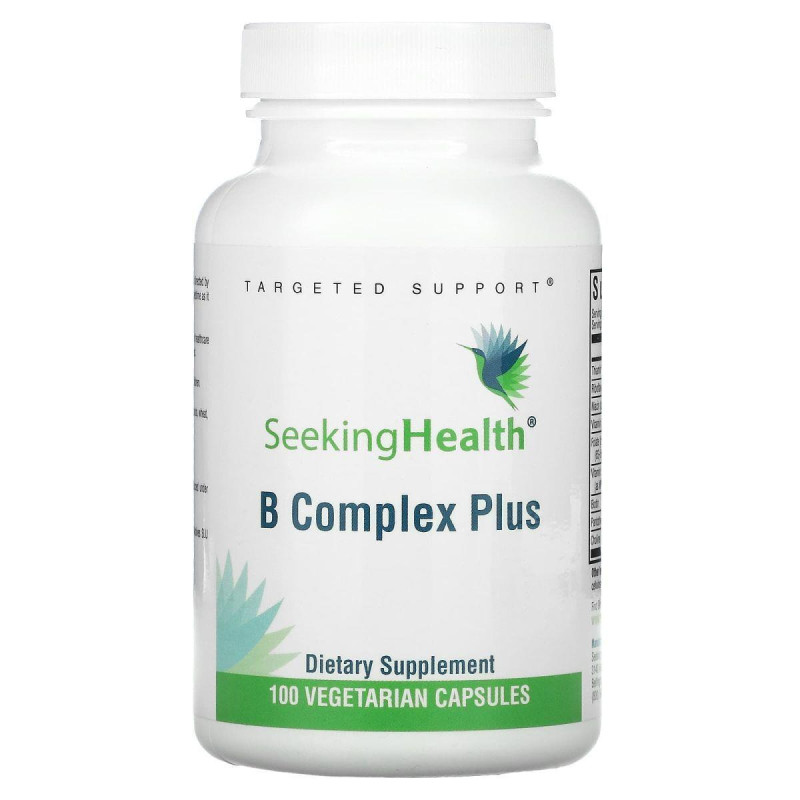 Комплекс витаминов группы В Seeking Health (B Complex Plus) 100 вегетарианских капсул