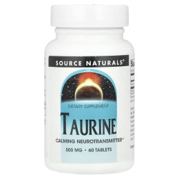 Таурин Source Naturals (Taurine) 500 мг 60 таблеток
