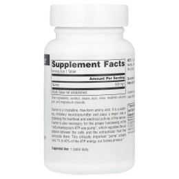 Таурин Source Naturals (Taurine) 500 мг 60 таблеток