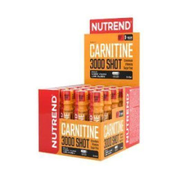 Карнитин для похудения клубника Nutrend (Carnitine 3000 Shot) 20 шт по 60 мл