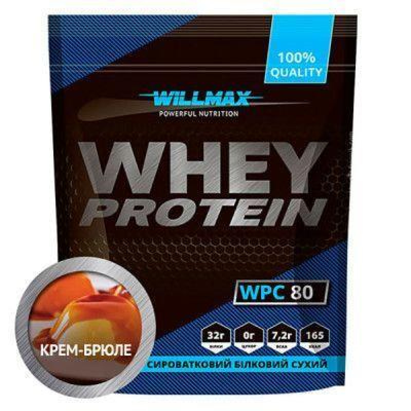 Whey Protein 80 Willmax 920 g крем-брюле
