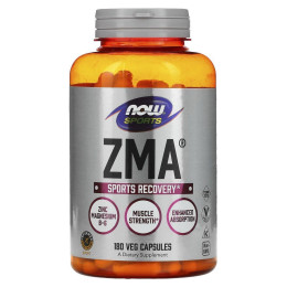 Комплекс ЦМА (цинк магний и витамин B-6) Now Foods (Sports Nutrition ZMA Zinc Magnesium and Vitamin B-6) 180 капсул