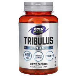 Трибулус Now Foods (Tribulus) 500 мг 100 растительных капсул