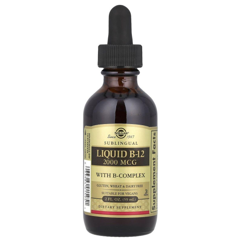 Жидкий витамин B12 Solgar (Liquid B12) 59 мл