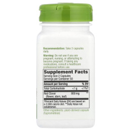 Красный клевер, цветок/листья, Nature's Way, 400 мг, 100 вегетарианских капсул