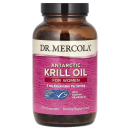 Масло криля для женщин Dr. Mercola (Krill oil for women) 333 мг 270 капсул