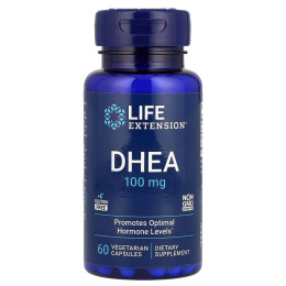 ДГЭА, DHEA, Life Extension, 100 мг, 60 вегетарианских капсул