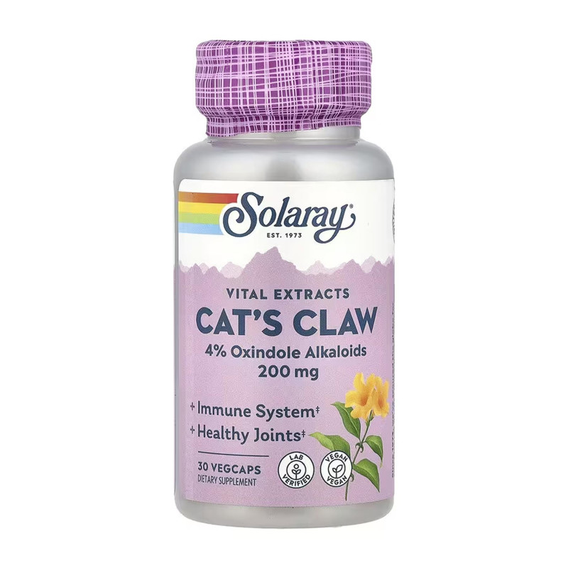 Cat's Claw 200 mg - 30 vcaps Solaray