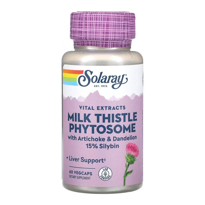 Milk Thistle Phytosome 200mg - 60 vcaps Solaray