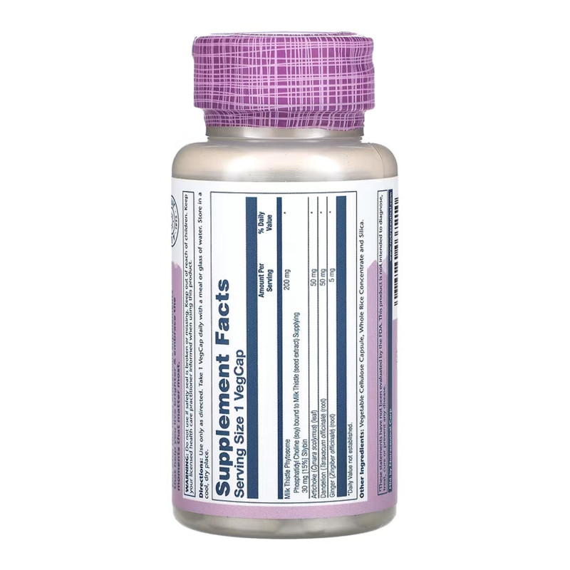 Milk Thistle Phytosome 200mg - 60 vcaps Solaray