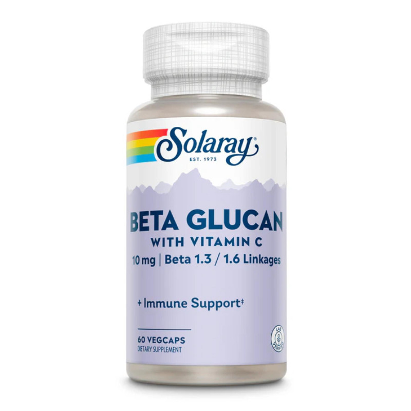 Beta Glucan with Vitamin C 10mg - 60 vcaps Solaray