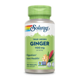 Ginger Root 1100mg (2 serv. of 550mg) - 100 vcaps Solaray