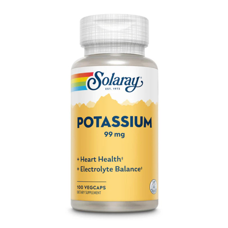 Potassium 99mg - 100 vcaps Solaray