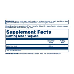 Glycine Free Form 1000mg - 60 vcaps Solaray