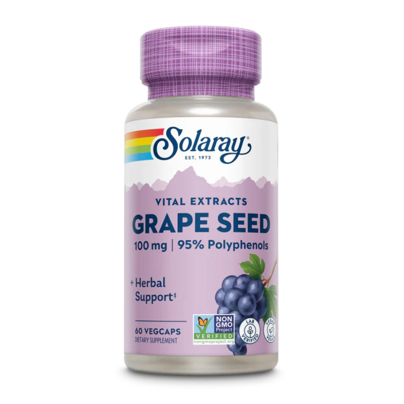 Grape Seed Extract 100mg - 60 vcaps Solaray