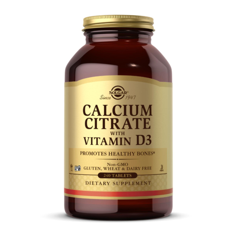 Calcium Citrate with Vitamin D3 - 240 tabs Solgar