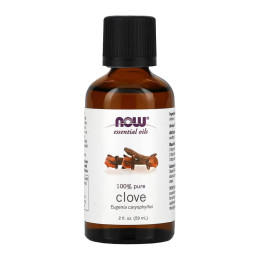 Clove Oil - 59 ml (Пошкоджена банка) Now Foods