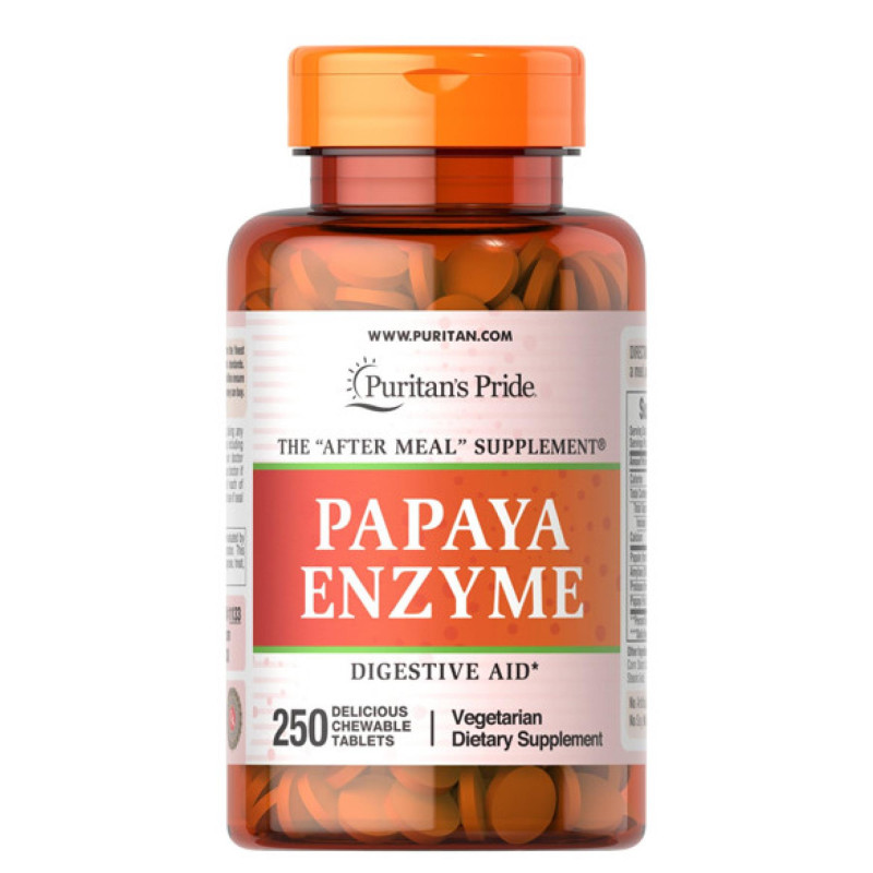 Papaya Enzyme - 250 tablets Puritans Pride