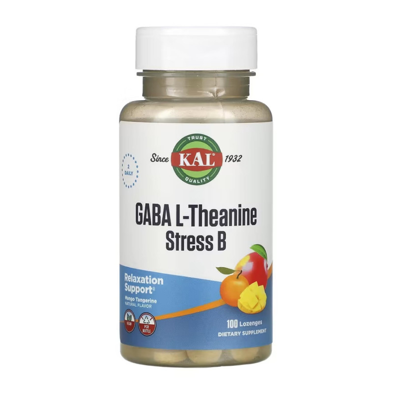 GABA L-Theanine Stress B - 100 lozenges KAL