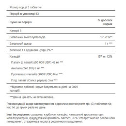 Papaya Enzyme - 250 tablets Puritans Pride